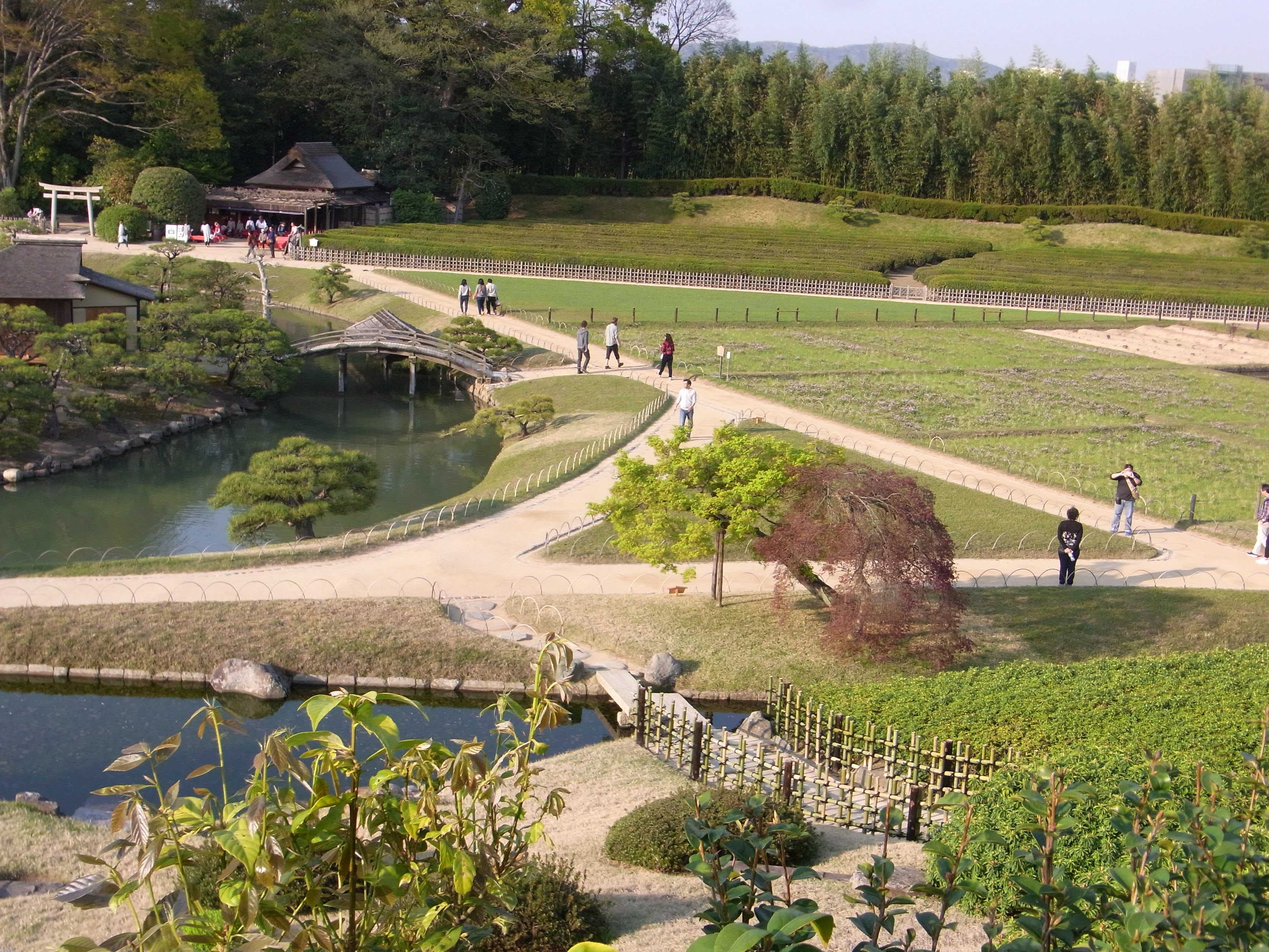 版画　岡山後楽園　廃版 御後園絵図（文久3年） 文化遺産オンライン