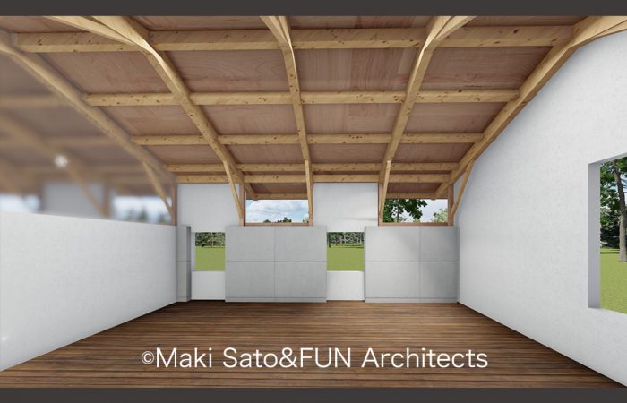 緑の中のオフィス