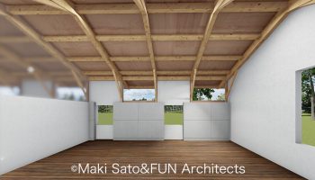 緑の中のオフィス